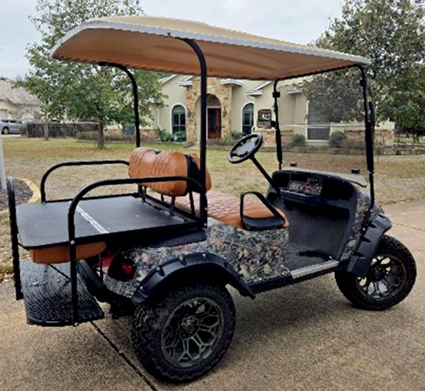 golf cart back profile